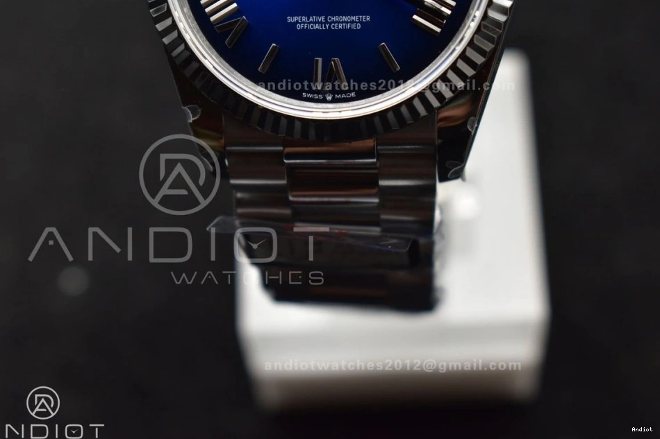 on Bracelet Weight) Roman vr3255 QF V5 Dial Best Faded Steel (Gain President 36 SS 904L Blue Edition DayDate 0213